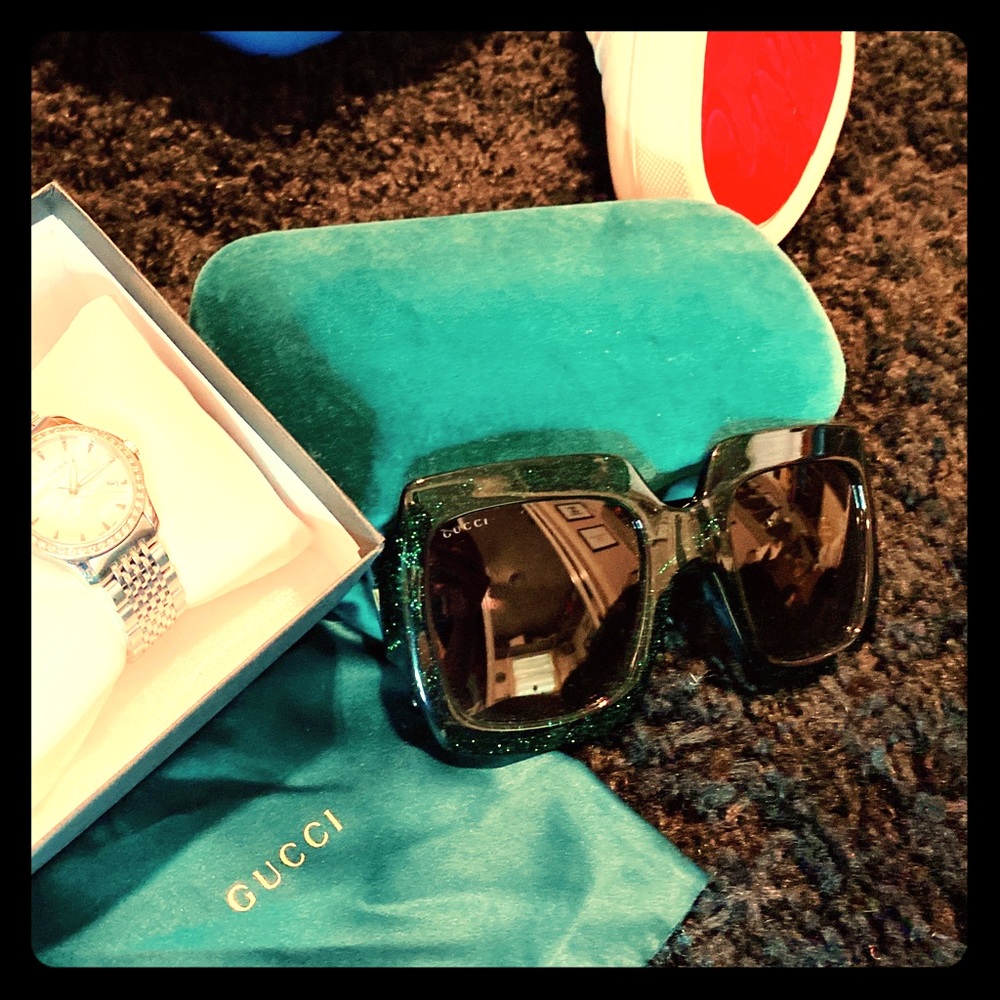 Gucci oversized Emerald green new